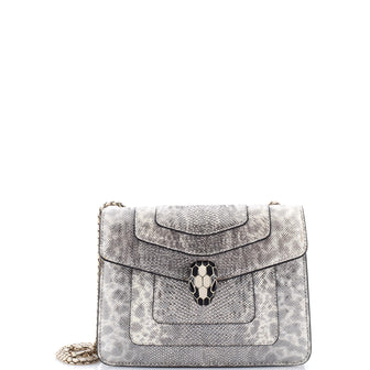 Bvlgari Serpenti Forever Crossbody Bag Metallic Karung Small