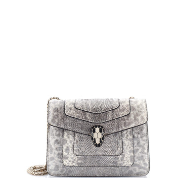 Bvlgari Serpenti Forever Crossbody Bag Metallic Karung Small
