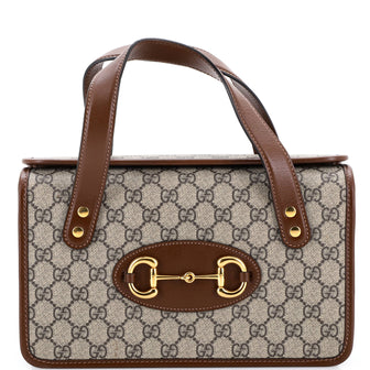 Gucci Horsebit 1955 Boston Bag GG Coated Canvas Small