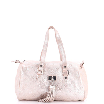 Louis Vuitton Comete Handbag Limited Edition Shimmer Monogram Embossed Leather