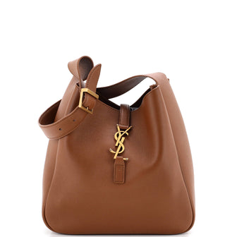 Saint Laurent Le 5 a 7 Supple Hobo Leather Small