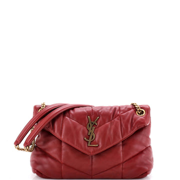 Saint Laurent Loulou Puffer Shoulder Bag Quilted Leather Small