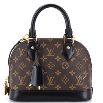 Louis Vuitton Alma Handbag My World Tour Monogram Canvas BB