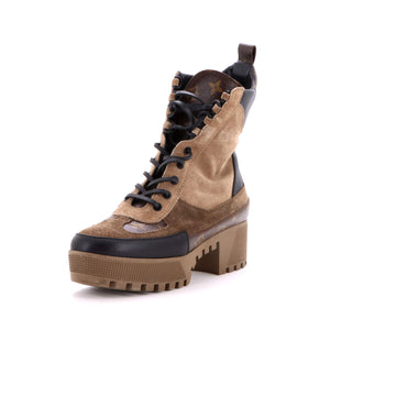 Louis Vuitton Women's Laureate Platform Desert Boots Leather with Suede