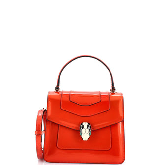 Bvlgari Serpenti Top Handle Bag Patent Small