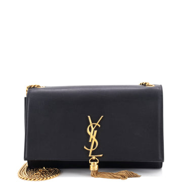 Saint Laurent Classic Monogram Tassel Crossbody Bag Leather Medium