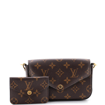 Louis Vuitton Felicie Strap & Go Handbag Monogram Canvas