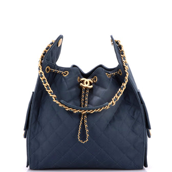 Chanel 25 Hobo Bag Quilted Canvas Medium