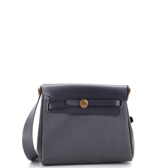 Hermes Herbag Zip Toile and Leather 20