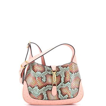 Gucci Jackie 1961 Hobo Snakeskin with Ostrich Small
