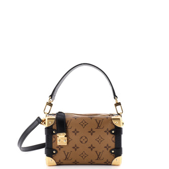 Louis Vuitton Side Trunk Handbag Reverse Monogram Canvas PM