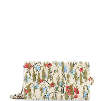 Christian Dior Lady Dior Wallet on Chain Pouch Printed Leather