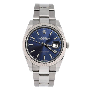 Rolex Oyster Perpetual Datejust Automatic Watch Stainless Steel and White Gold 41