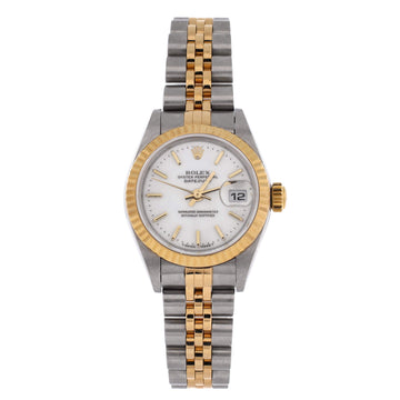 Rolex Oyster Perpetual Datejust Automatic Watch Stainless Steel and Yellow Gold 26
