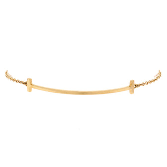 Tiffany & Co. T Smile Chain Bracelet 18K Yellow Gold Medium
