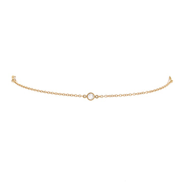 Tiffany & Co. Elsa Peretti Diamonds by the Yard 3 Stone Bracelet 18K Yellow Gold with Diamonds