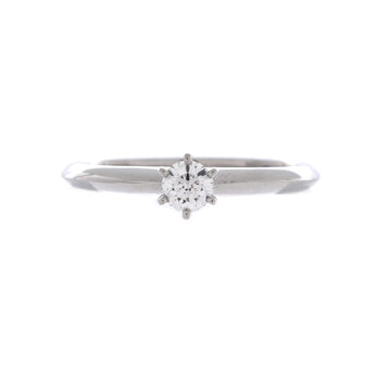 Tiffany & Co. Tiffany Setting Solitaire Ring Platinum with RBC Diamond 0.20-0.29CT