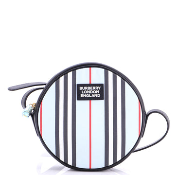 Burberry Louise Round Bag Icon Stripe Nylon