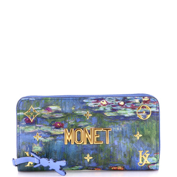 Louis Vuitton Zippy Wallet Limited Edition Jeff Koons Monet Print Canvas