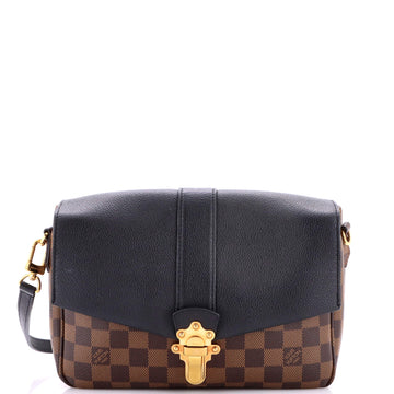 Louis Vuitton Clapton Handbag Damier and Leather PM