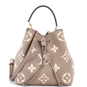 Louis Vuitton NeoNoe Handbag Bicolor Monogram Empreinte Giant MM