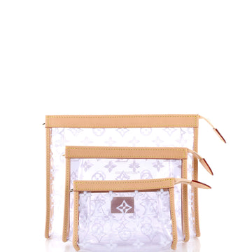 Louis Vuitton Trio Poche Toilette Set Monogram PVC
