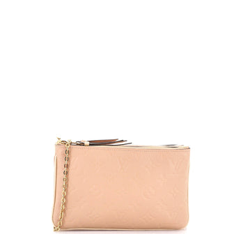 Louis Vuitton Double Zip Pochette Monogram Empreinte Leather