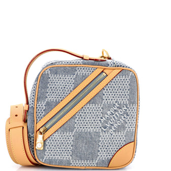 Louis Vuitton Chess Messenger Bag Damier 3D Denim