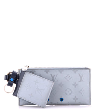 Louis Vuitton Alpha Pouch Limited Edition Monogram Satellite Canvas