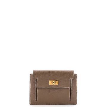 Hermes Kelly Pocket Compact Wallet Epsom