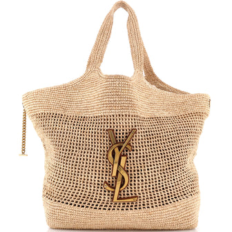 Saint Laurent Icare Shopping Tote Raffia Maxi