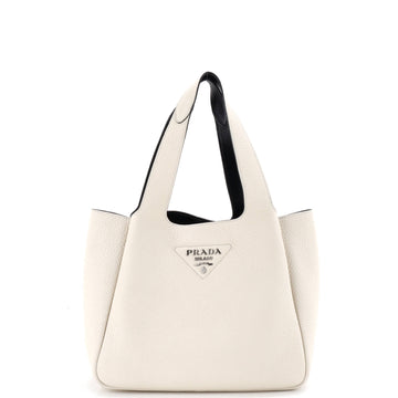 Prada Flou Dynamique Open Tote Vitello Daino Small