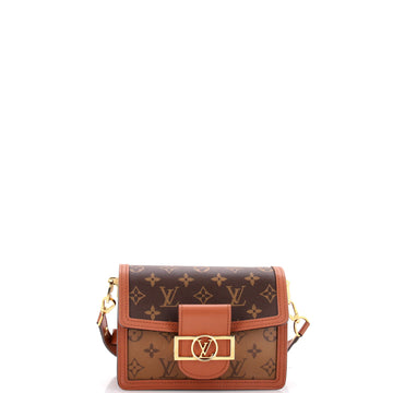 Louis Vuitton Dauphine Shoulder Bag Reverse Monogram Canvas Mini