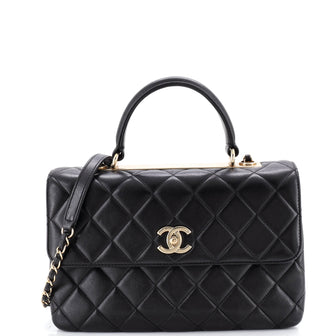 Chanel Trendy CC Top Handle Bag Quilted Lambskin Medium