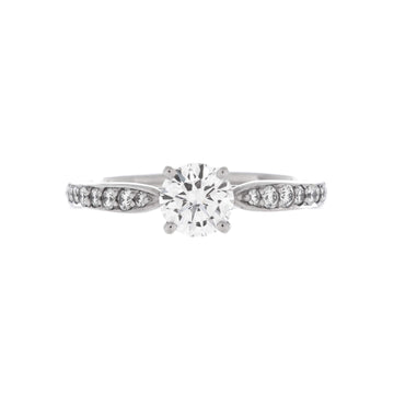 Tiffany & Co. Harmony Solitaire Ring Platinum with RBC Diamond G/VVS2 0.60CT