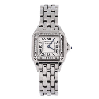 Cartier Panthere de Cartier Quartz Watch Stainless Steel with Diamond Bezel 22