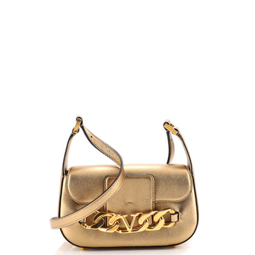 Valentino Garavani VLogo Chain Flap Shoulder Bag Leather Small