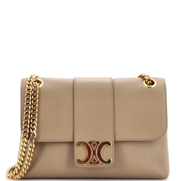 Celine Victoire Flap Shoulder Bag Leather Teen