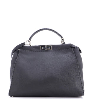 Fendi Selleria Peekaboo Bag Grainy Leather Large