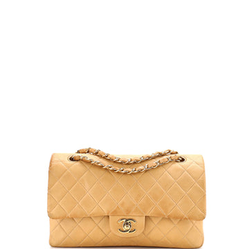 Chanel Vintage Classic Double Flap Bag Quilted Lambskin Medium