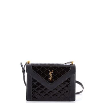 Saint Laurent Gaby Envelope Satchel Quilted Leather Mini
