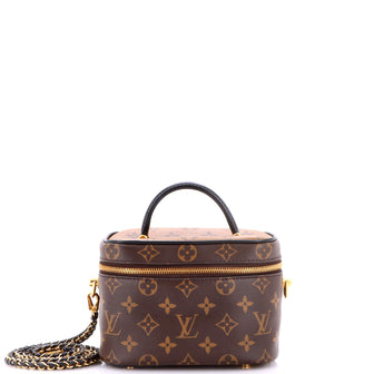 Louis Vuitton Vanity Handbag Reverse Monogram Canvas PM