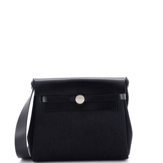 Hermes Herbag Zip Toile and Leather 20