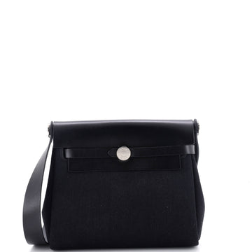 Hermes Herbag Zip Toile and Leather 20