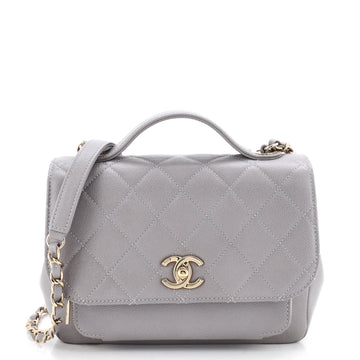 Chanel Business Affinity Flap Bag Quilted Caviar Small