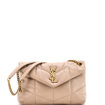 Saint Laurent Loulou Puffer Shoulder Bag Quilted Leather Small