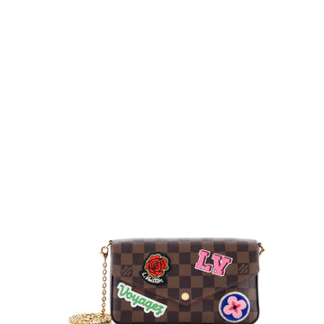 Louis Vuitton Felicie Pochette Limited Edition Patches Damier