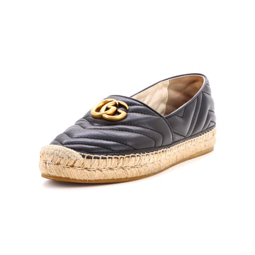Gucci Women's GG Marmont Espadrilles Matelasse Leather
