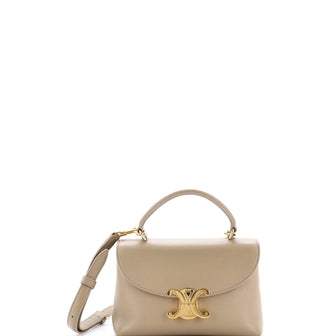 Celine Nino Top Handle Bag Leather Teen