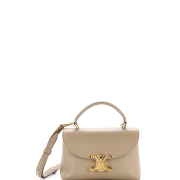 Celine Nino Top Handle Bag Leather Teen